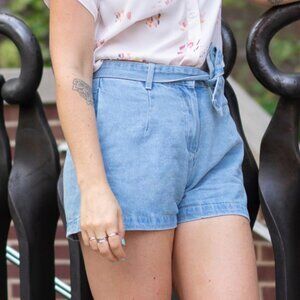 Denim/Jean Shorts - Size M - with belt